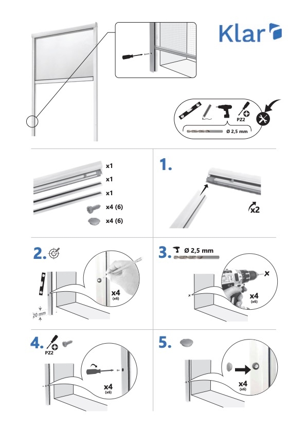 Mosquito net installation guide